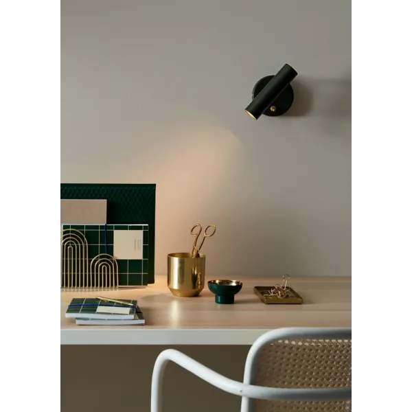 Slender wall lamp bottle green GU4/MR11