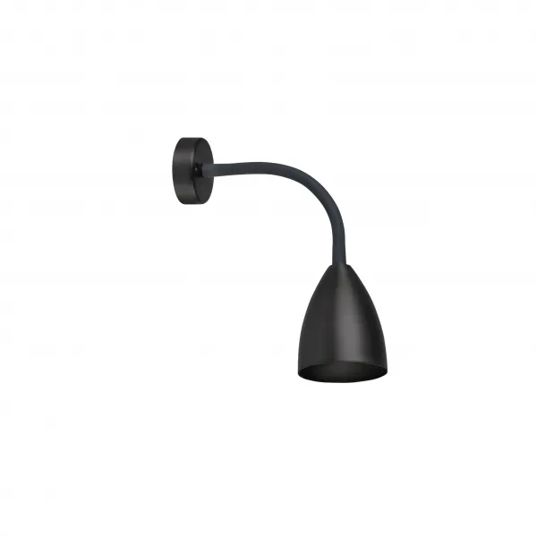Trotsig wall lamp flat black GU10
