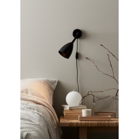 Trotsig wall lamp flat black GU10