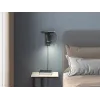 Tyson wall lamp USB right black structure GU10