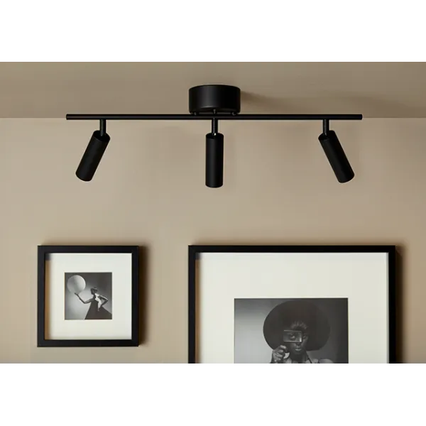 Cato Slim track 3 flat black LED GU10 mini