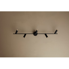 Cato Slim track 5 flat black LED GU10 mini