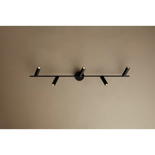 Cato Slim track 5 flat black LED GU10 mini