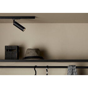 Cato Slim spotlight Global 1-phase flat black GU10