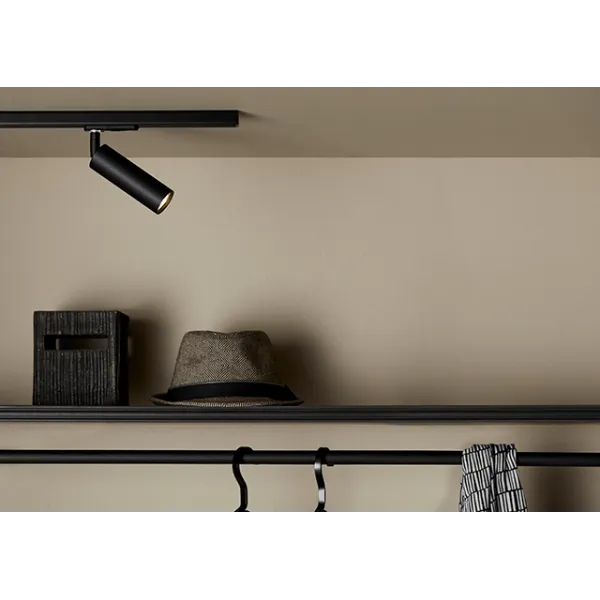 Cato Slim spotlight Global 1-phase flat black GU10