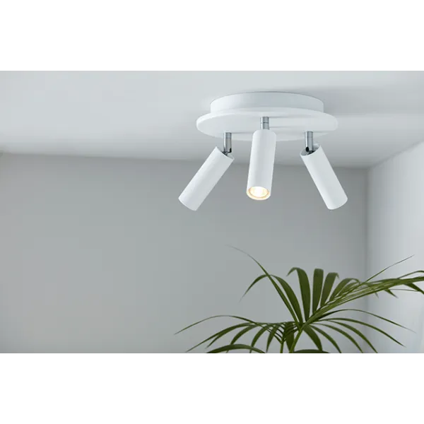 Cato Slim round 3 flat white LED GU10