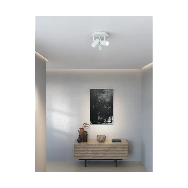 Tyson 3-spot white structure GU10