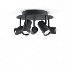 Tyson 5-spot black structure GU10