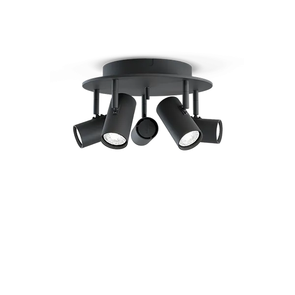 Tyson 5-spot black structure GU10