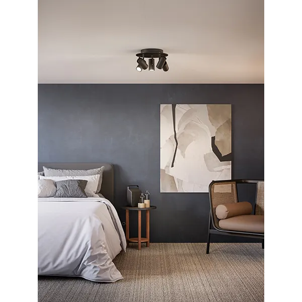 Tyson 5-spot black structure GU10