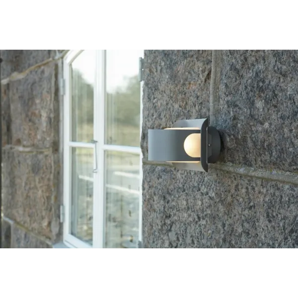 Gekko wall lamp graphite E27 clear glass