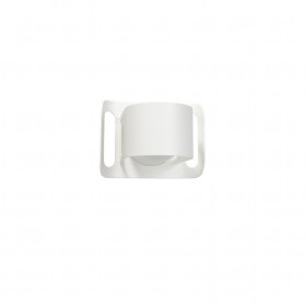 Gekko wall lamp white structure E27 clear glass