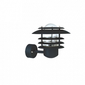 Max wall lamp IP23 D240 black structure E27