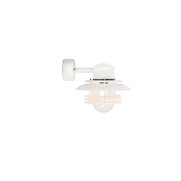 Mira wall lamp IP23 D240 white structure E27