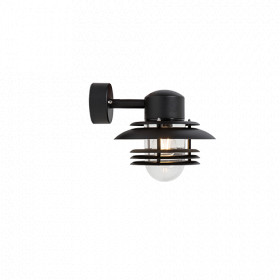 Mira wall lamp IP23 D240 black structure E27
