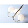 Ballon chandelier satin brass G9