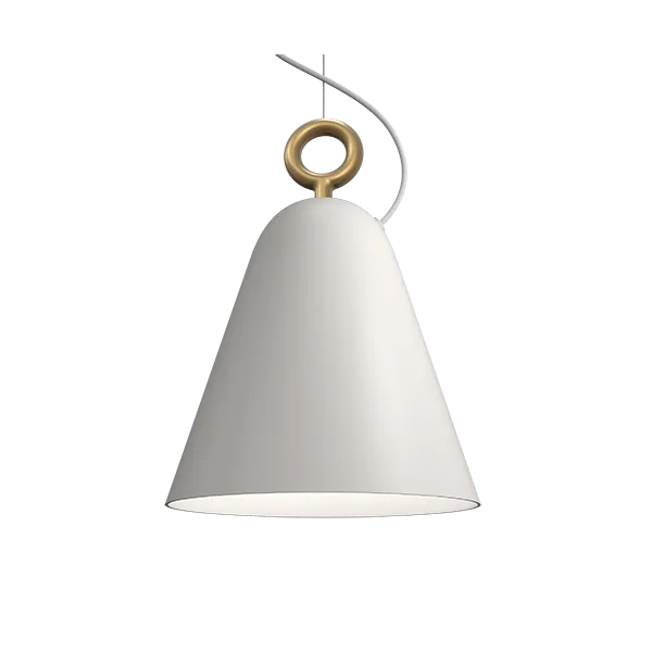 Bella pendant antique white E14
