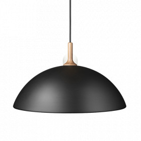 Bowl pendant black E27