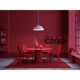 Bowl pendant white E27