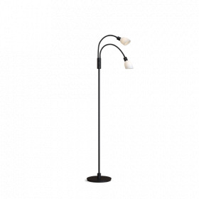 Cut floor lamp (2) black G9