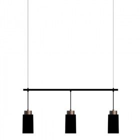 Edge pendant Trio Black E27