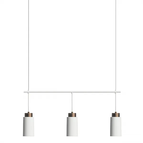 Edge pendant Trio White E27