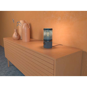Jazz table lamp blue E27 