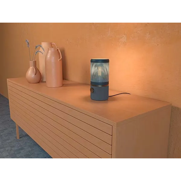 Jazz table lamp blue E27 