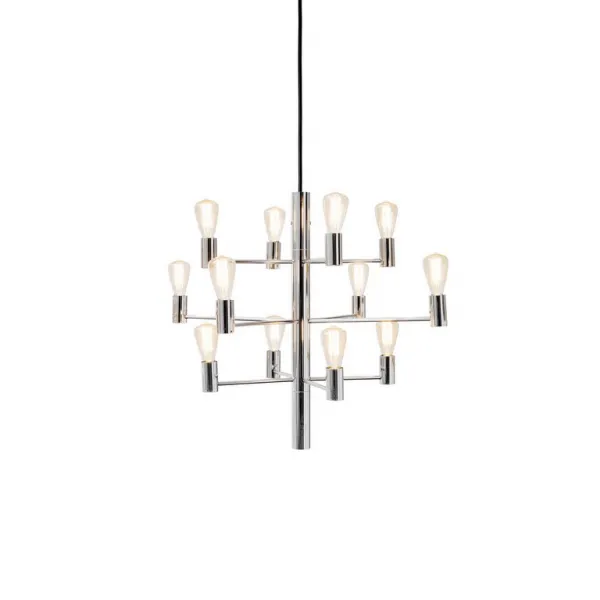 Manola chandelier 12 chrome E14