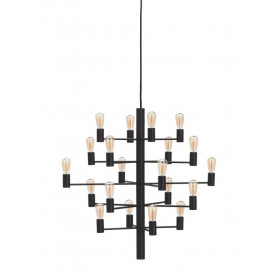 Manola chandelier 20 black E14