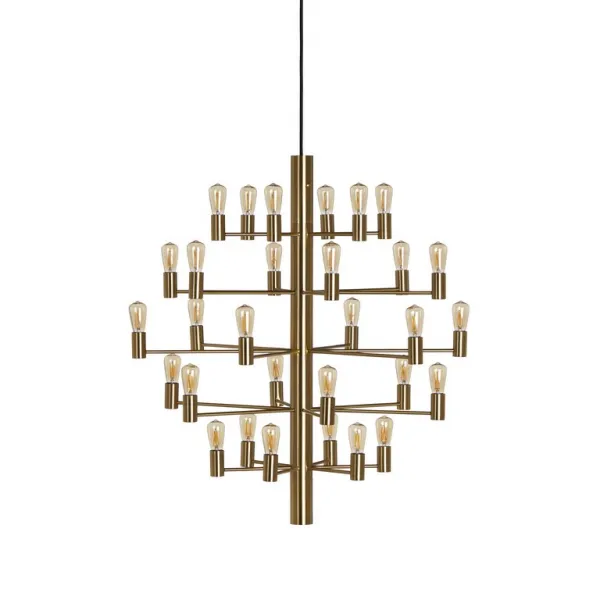 Manola chandelier 30 satin brass E14