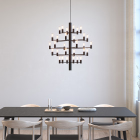 Manola chandelier 30 black E14