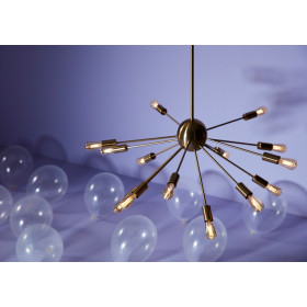 Mir pendant satin brass E14