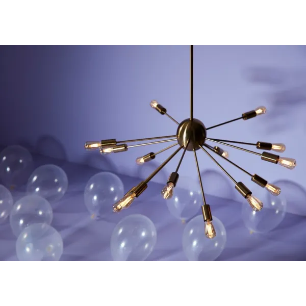 Mir pendant satin brass E14