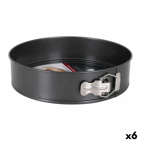 Atsperu Formas Panna Quttin 52275 Karbona tērauds Melns 26 cm (6 gb.) (Ø 26 cm)
