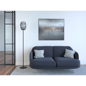 Tentacle floor lamp M Black/Smoke E27