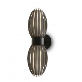 Tentacle Wall lamp Duo Black/Smoke G9