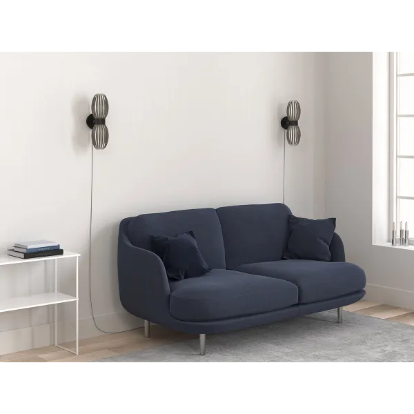 Tentacle Wall lamp Duo Black/Smoke G9