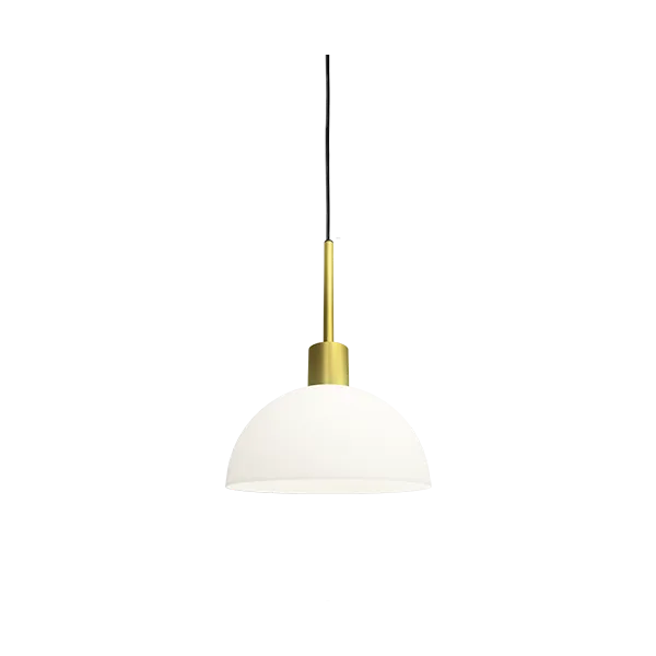 Vienda pendant satin brass/glass E14