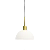 Vienda pendant satin brass/glass E14