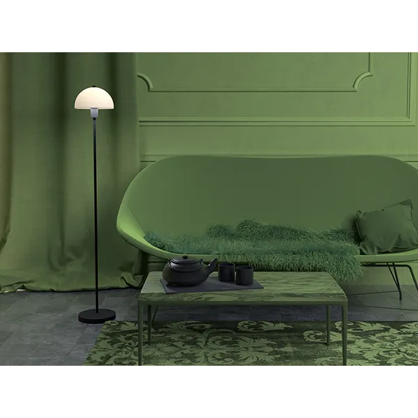 Vienda floor lamp black/glass E14