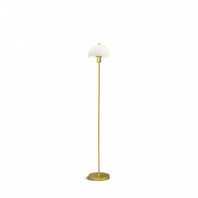 Vienda floor lamp satin brass/glass E14