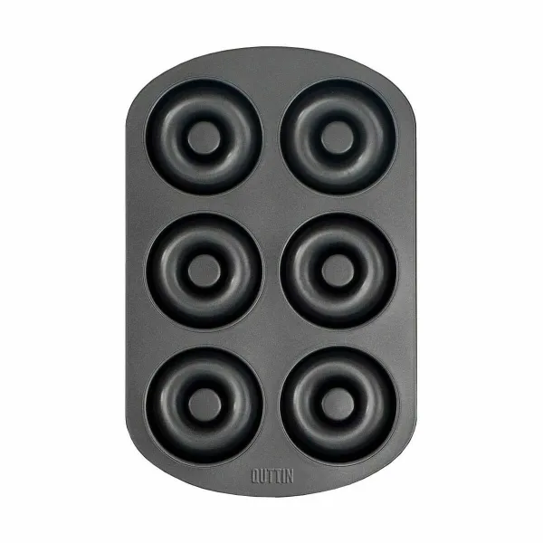 Krāsns Veidne Quttin Virtuļi Karbona tērauds Melns 32 x 21 x 2,3 cm (12 gb.)