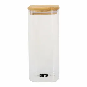 Контейнер для сохранения пищевых продуктов Quttin Бамбук Боросиликатное стекло 1 L (12 штук)