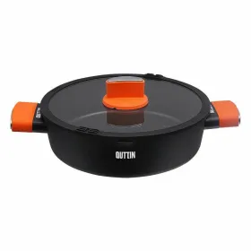 Katls ar stikla vāku Quttin Gastro Melns Oranžs 36,5 x 27 x 8,5 cm (6 gb.)