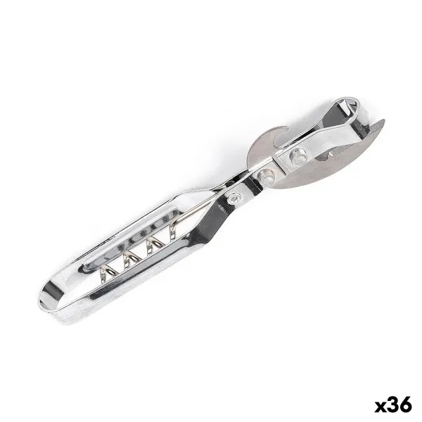 Butelių atidarytuvas su kamščiu 14 x 3,5 cm Kamščiatraukis Skardinių atidarytuvas (36 Vienetai)