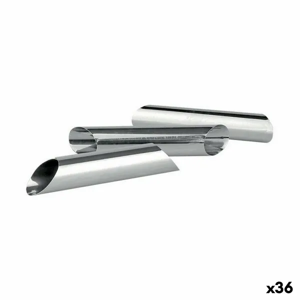 Tortų skardinių rinkinys Wooow Nerūdijantis plienas Sidabras Plienas 3 Dalys 2,5 x 12,5 cm (36 Vienetai) (3 pcs)