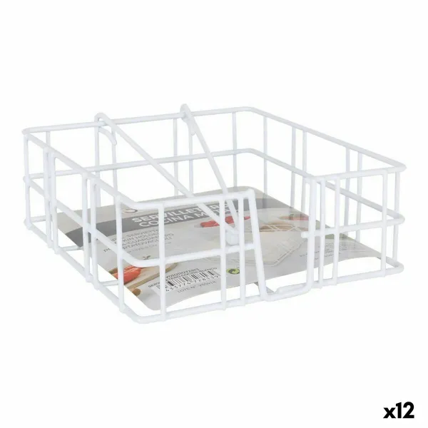 Servetėlės laikiklis Confortime Balta 18 x 18 x 6,5 cm (12 vnt.)