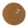 Table Mat Privilege Marine algae Brown Ø 35 cm (36 Units)