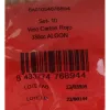 Set of glasses Algon Disposable Cardboard Red 10 Pieces 350 ml (20 Units)